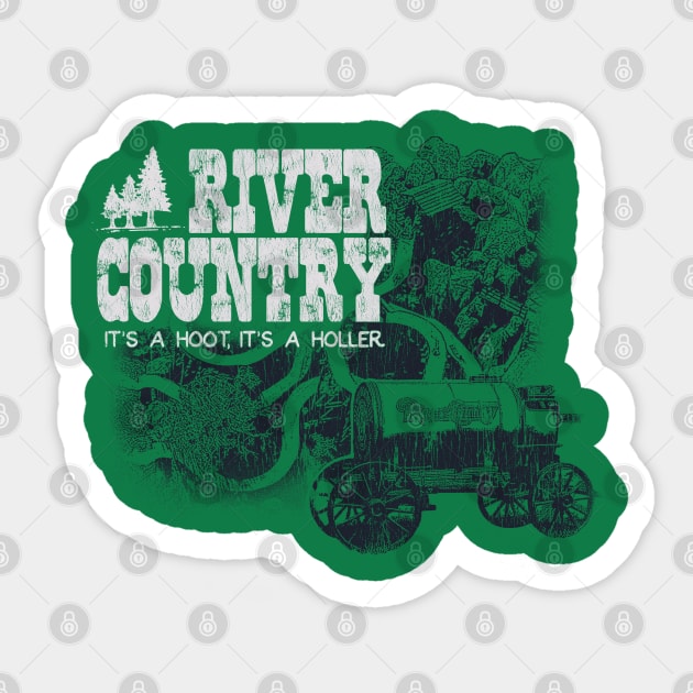 River Country - It's a hoot, it's a holler! Sticker by retrocot